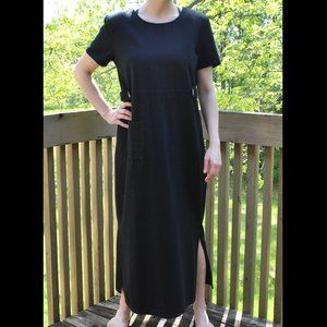 Avenue K Dress Size 12 Black Short Sleeve Maxi Dress